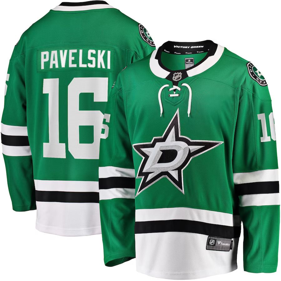Men Dallas Stars #16 Joe Pavelski Fanatics Branded Kelly Green Breakaway Home Player NHL Jersey->women nhl jersey->Women Jersey